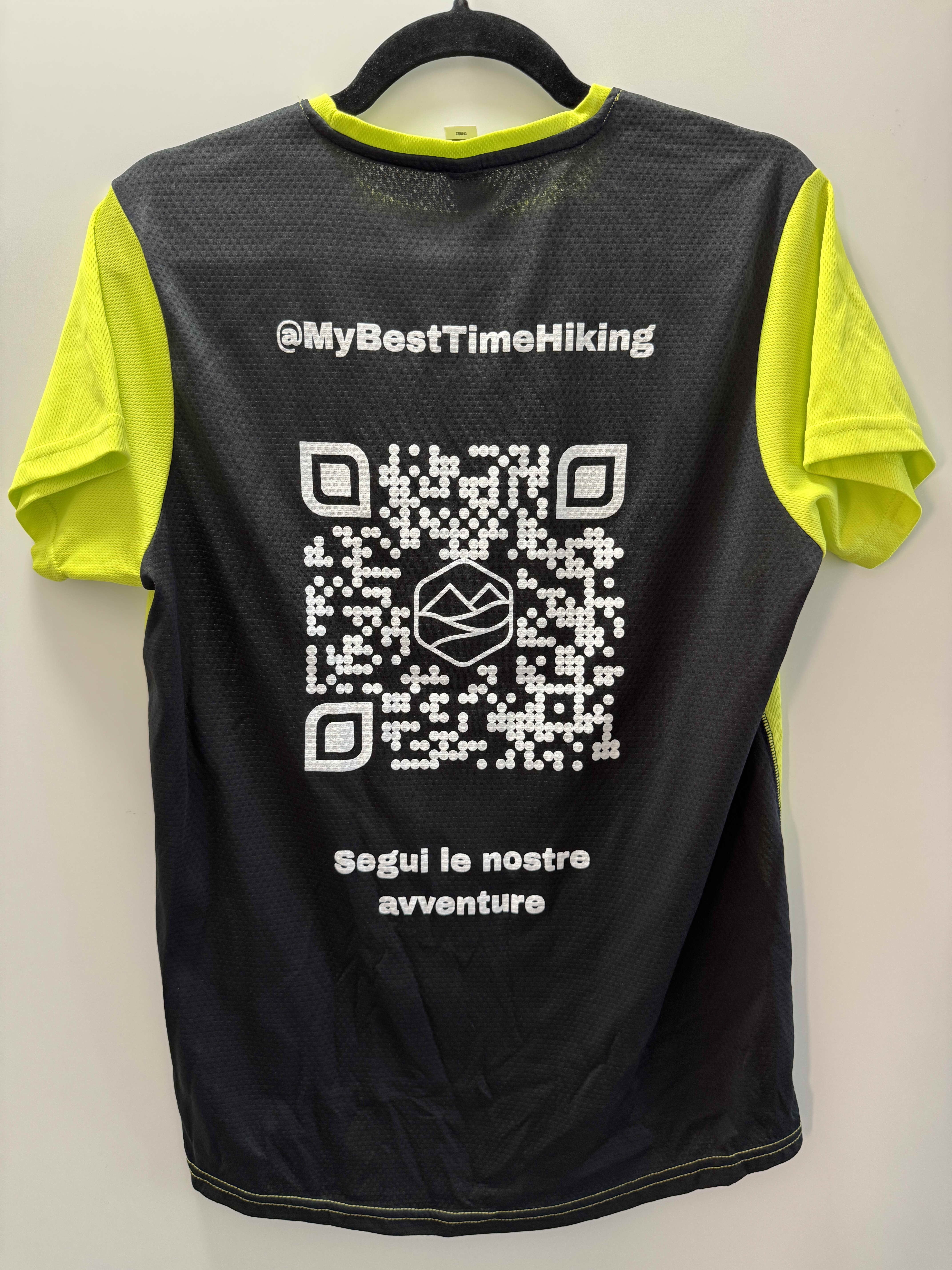 T-shirt lime/nero hover