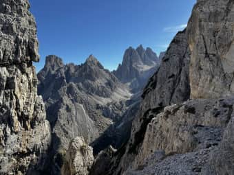 Crossing the Cadini di Misurina 7