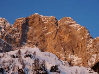 Winter bivouac at Casera Frugna 2