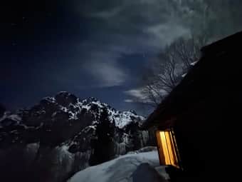 Winter bivouac at Casera Frugna 1