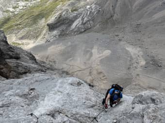 Crossing Civetta: Alleghesi and Tissi via ferratas 2