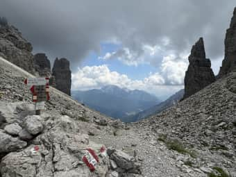 Rifugio Giaf e forcella Scodavacca 2