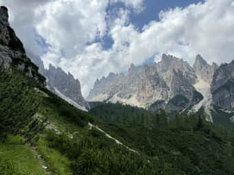 Rifugio Giaf e forcella Scodavacca