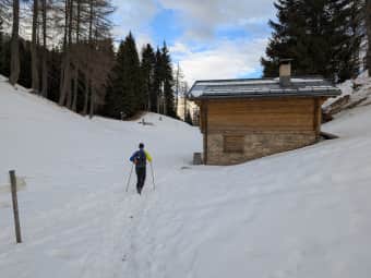 Winter at the Antelao refuge 6