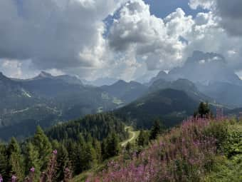 Cima Fertazza and Belvedere hut 2